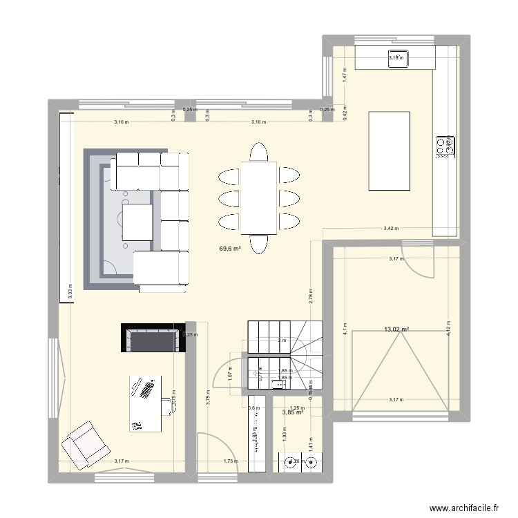 Maison Louiq etage z 2. Plan de 11 pièces et 193 m2