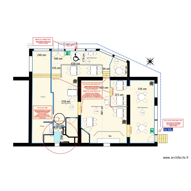 Le croisic. Plan de 7 pièces et 171 m2