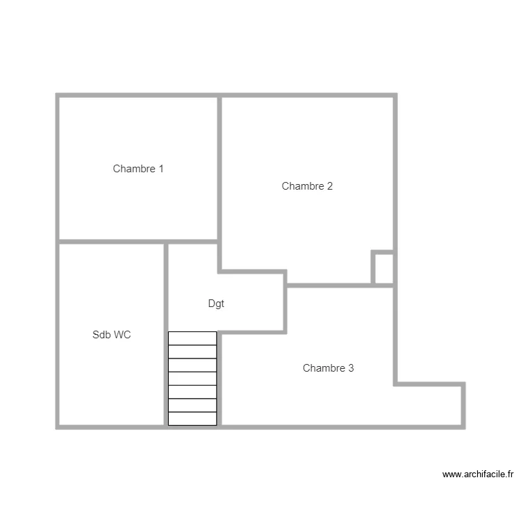 GORON ETAGE. Plan de 