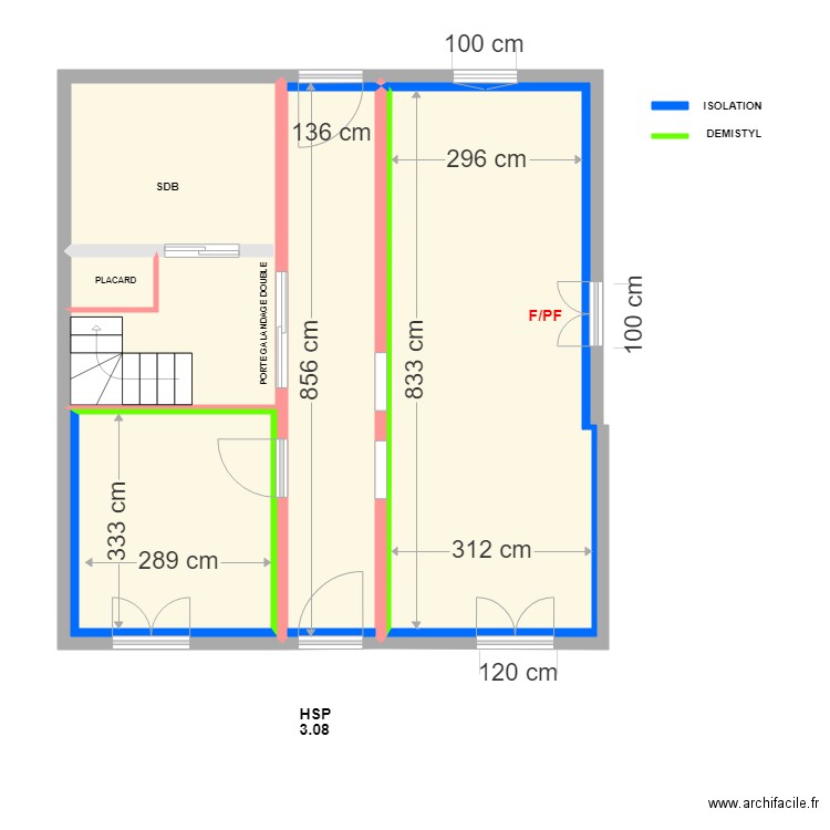 TRICOIRE PROJET. Plan de 0 pièce et 0 m2