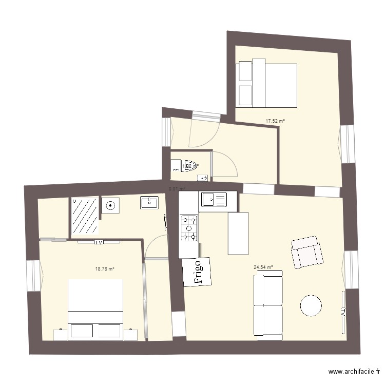 plan rosny. Plan de 0 pièce et 0 m2