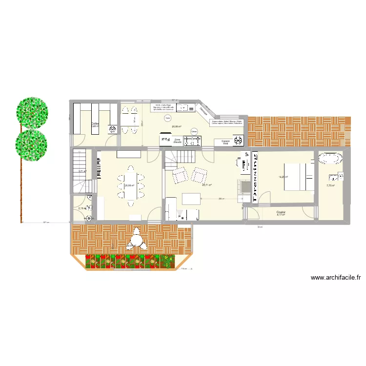 Nouvelle dispo salon - Yann. Plan de 