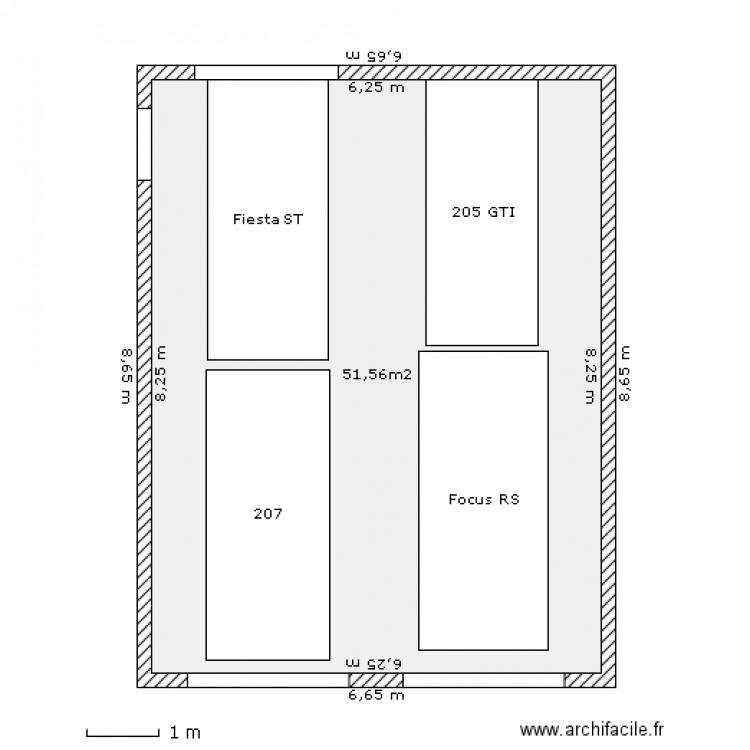 Garage 4 places dans grange. Plan de 0 pièce et 0 m2