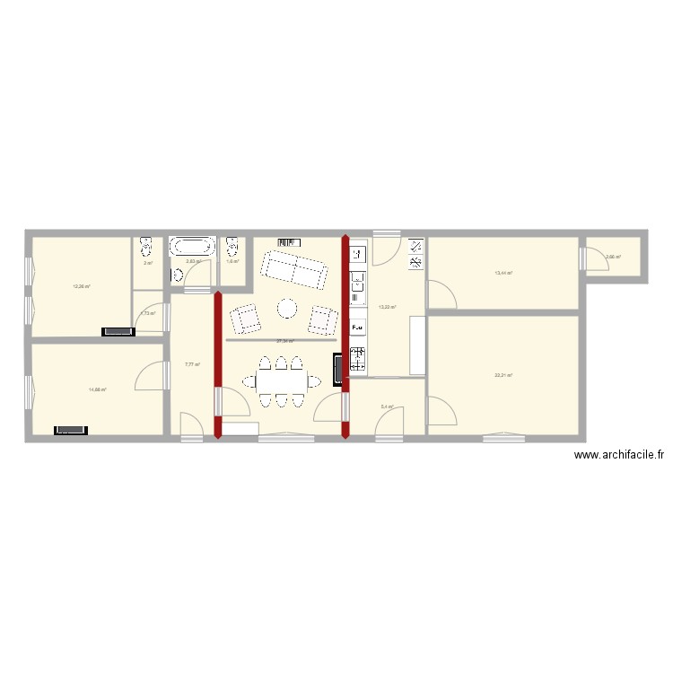 rdc initial bonnes mesures idee 3b. Plan de 0 pièce et 0 m2