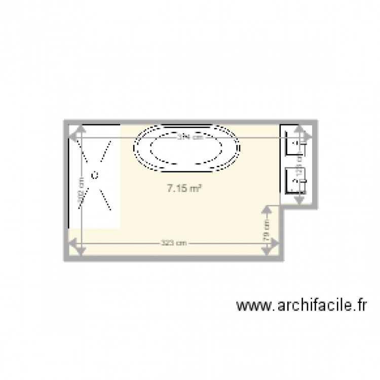 SDB Quintin. Plan de 0 pièce et 0 m2