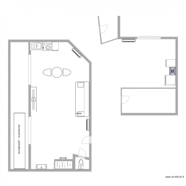 studio 2 projet  Famille jacques. Plan de 0 pièce et 0 m2