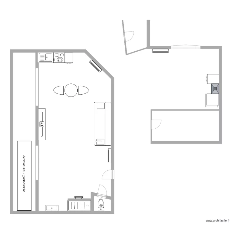 studio 2 projet Famille jacques. Plan de studio 2 projet Famille jacques. Plan de