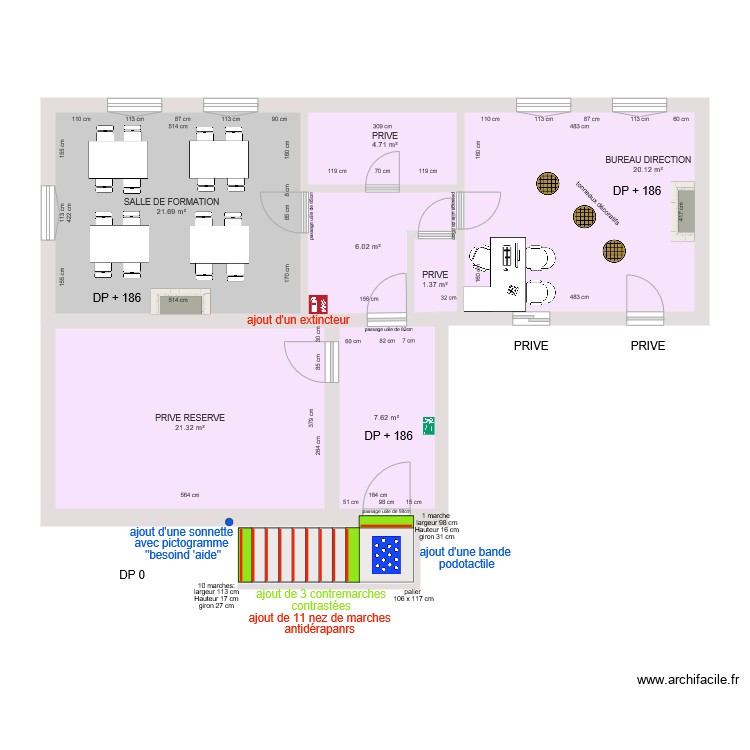 LE SECRET DES PAPILLES APRES TRAVAUX. Plan de 0 pièce et 0 m2
