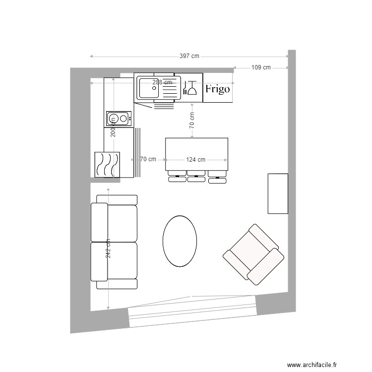 Clermont 1er étage cuisine dans cheminée sol 3 détail. Plan de 0 pièce et 0 m2