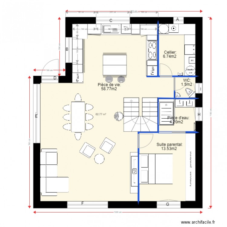 Cercier 3 bis version 3. Plan de 0 pièce et 0 m2