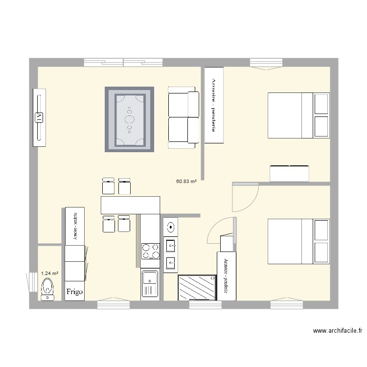 maison. Plan de 0 pièce et 0 m2