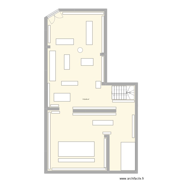 plan quik. Plan de 1 pièce et 116 m2