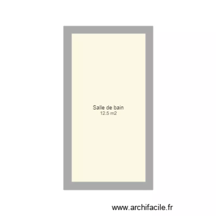 Salle de bain. Plan de 