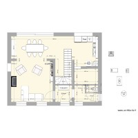 plan maison  RDC meuble 4