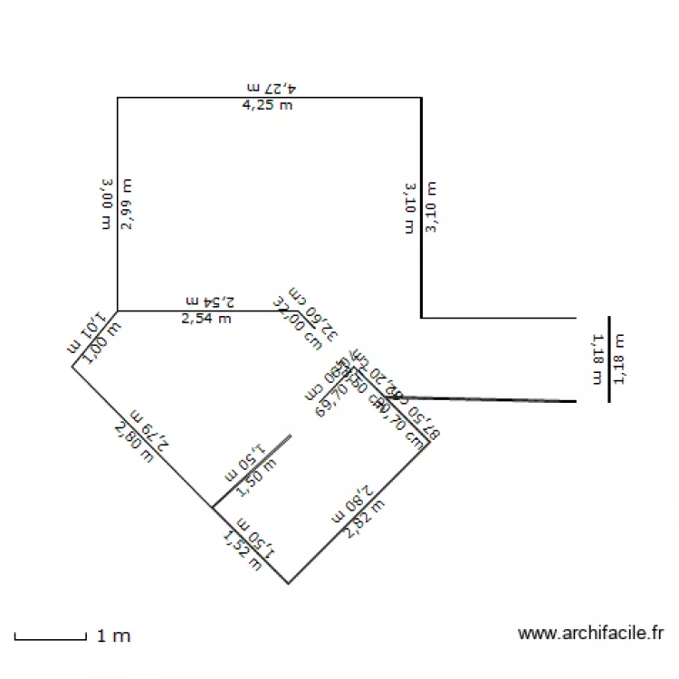 studio m. Plan de 