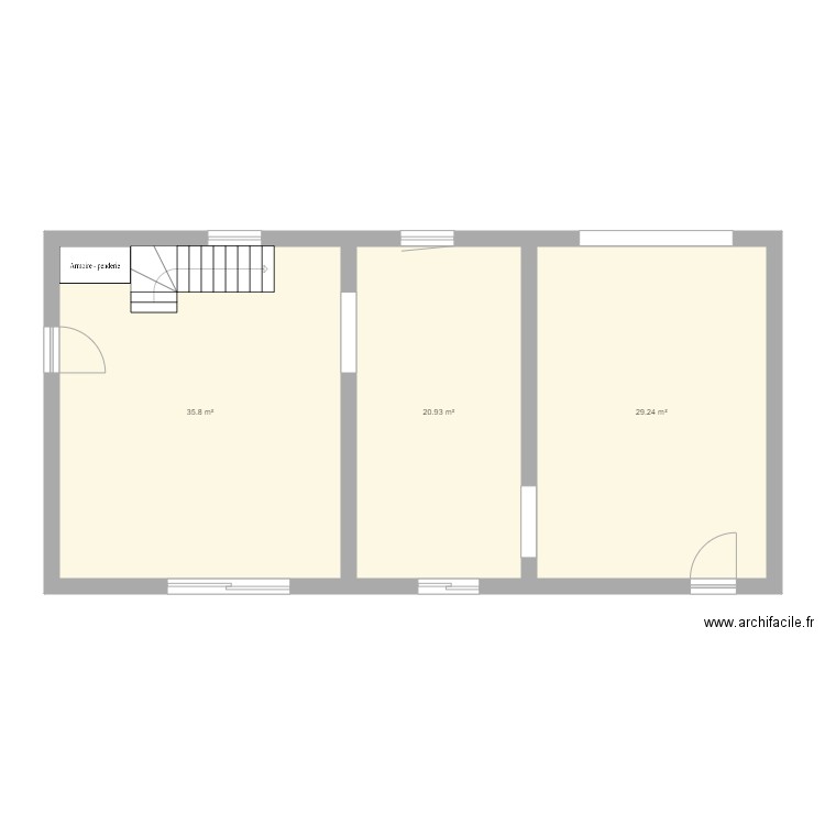 plain pied St Savinien précis. Plan de 0 pièce et 0 m2