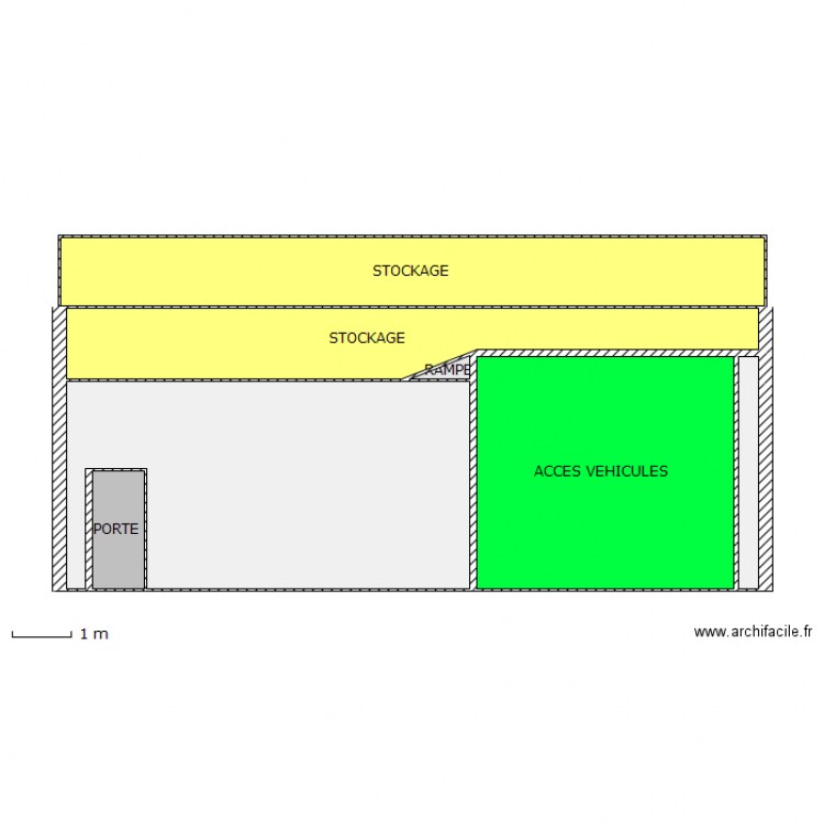 FACADE ATELIER 10 X 15 METRES. Plan de 0 pièce et 0 m2