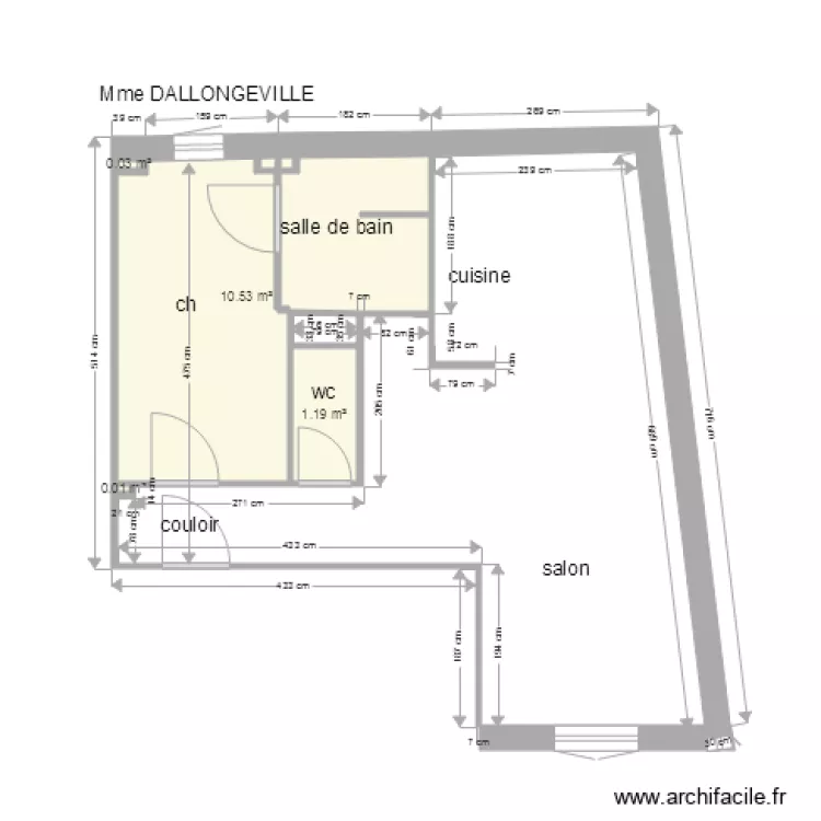 moulin Baranger. Plan de 