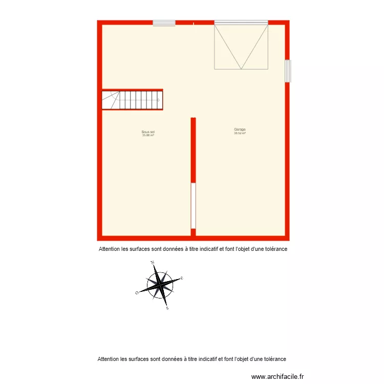 BI 4196 sous sol non côté. Plan de BI 4196 sous sol non côté. Plan de