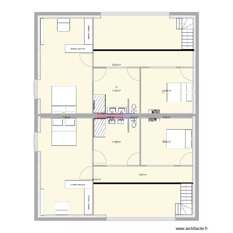 Issoire &eacute;tage. Plan de 