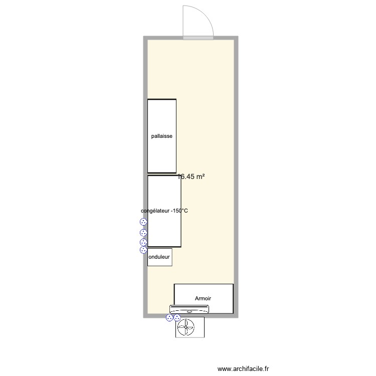 Pi&egrave;ce cong&eacute;lateur . Plan de 0 pièce et 0 m2