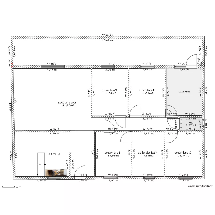 maison en bois rita. Plan de 