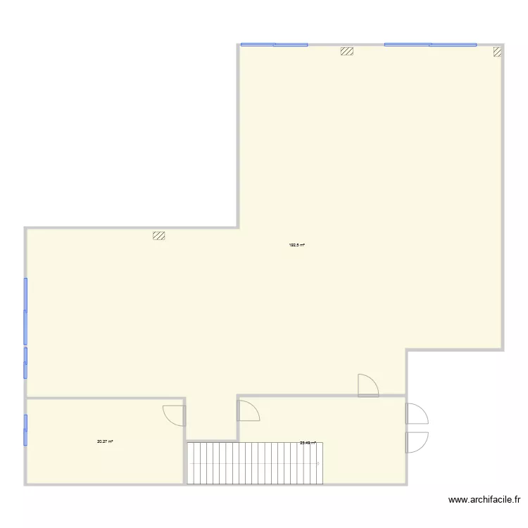 Bureaux SOA vierge projet. Plan de 