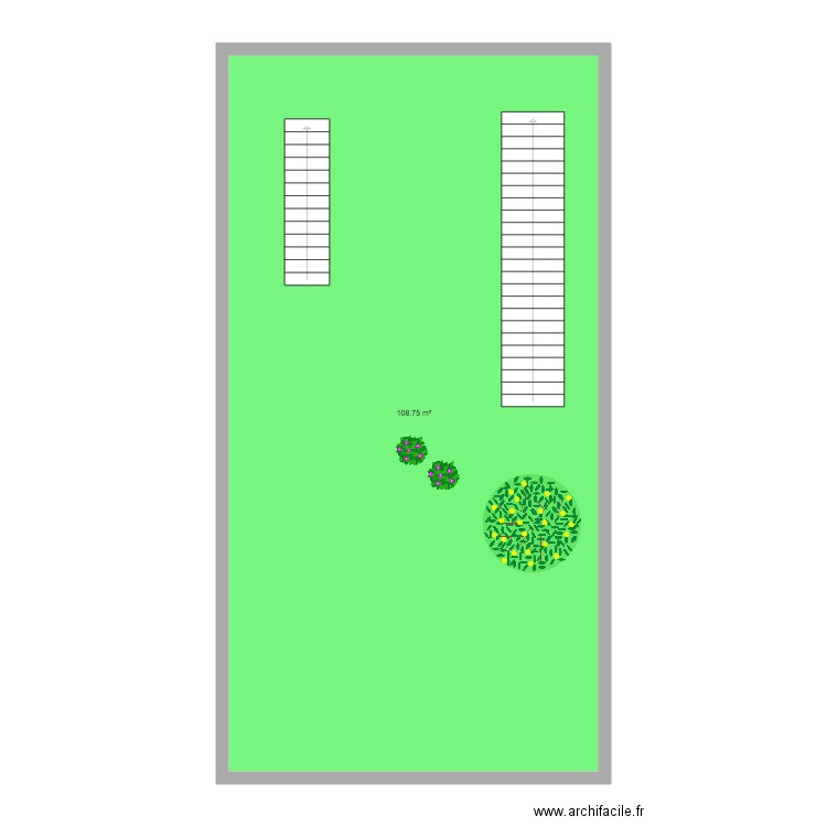 jardin louise. Plan de 0 pièce et 0 m2