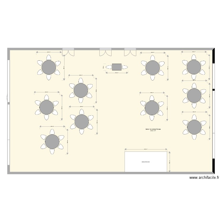 Salon La Lisiere Dorée Ste MESME version G. Plan de 0 pièce et 0 m2