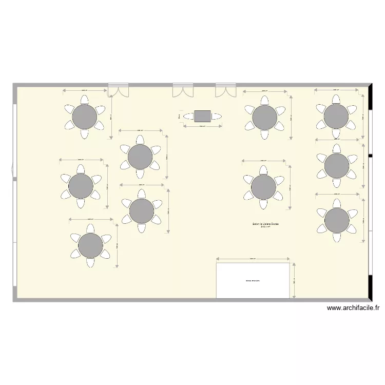 Salon La Lisiere Dor&eacute;e Ste MESME version G. Plan de 