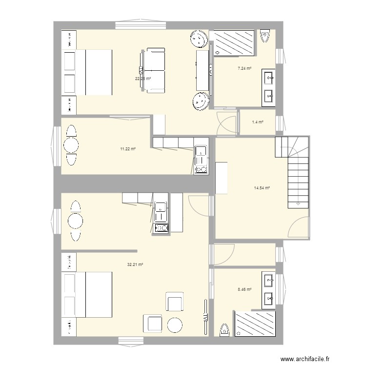 K ET N 2  nic mag 2. Plan de 0 pièce et 0 m2