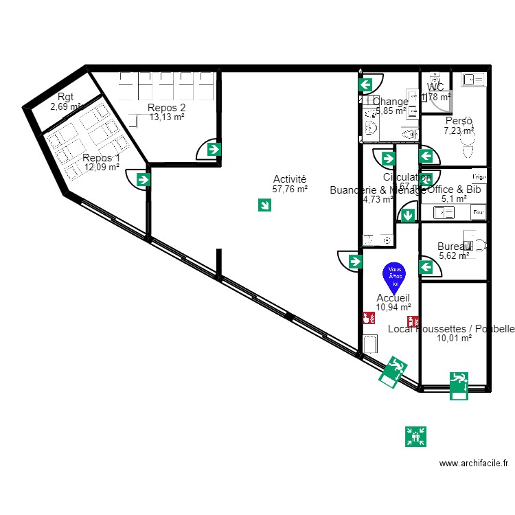 94C97B projet_1_Evac UrM. Plan de 0 pièce et 0 m2