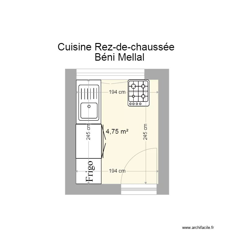 B&eacute;ni Mellal . Plan de 