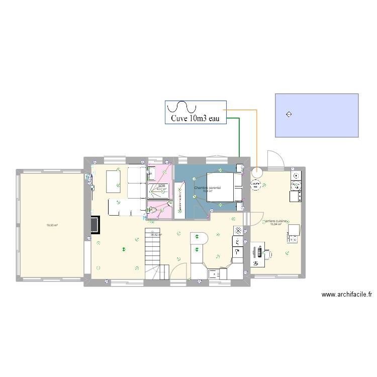 maison rohan mael2. Plan de 0 pièce et 0 m2