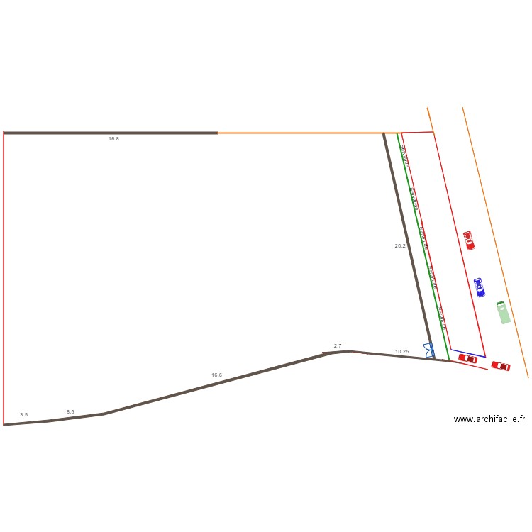 cloture à construire. Plan de 0 pièce et 0 m2