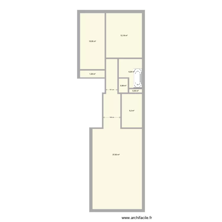 Orfeo 2e &eacute;tage. Plan de 0 pièce et 0 m2