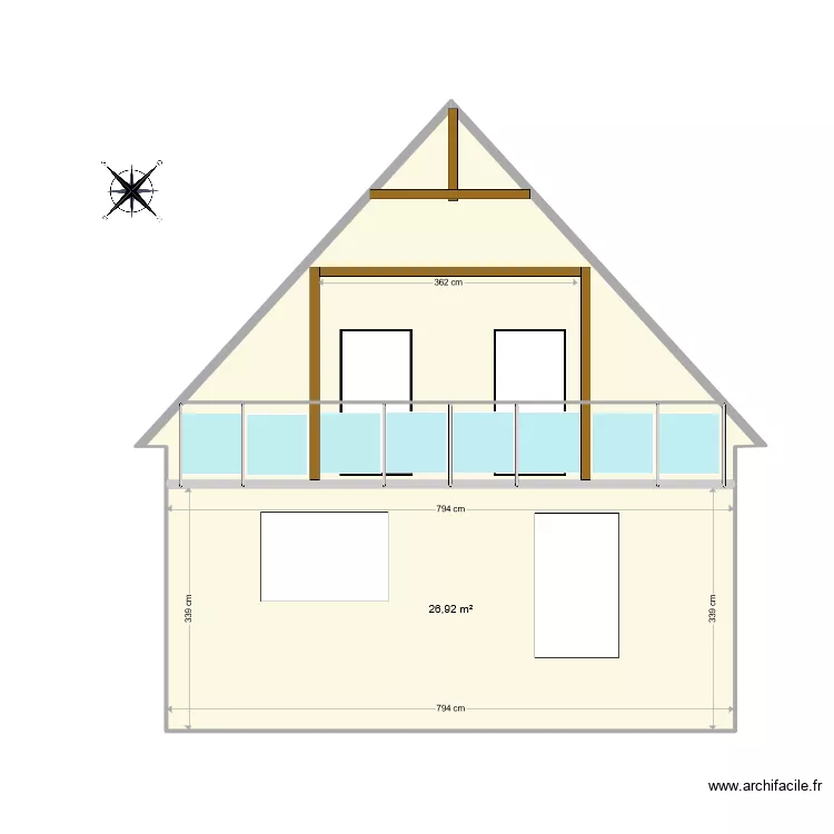 Facade BALCON ESSAI 2b. Plan de 
