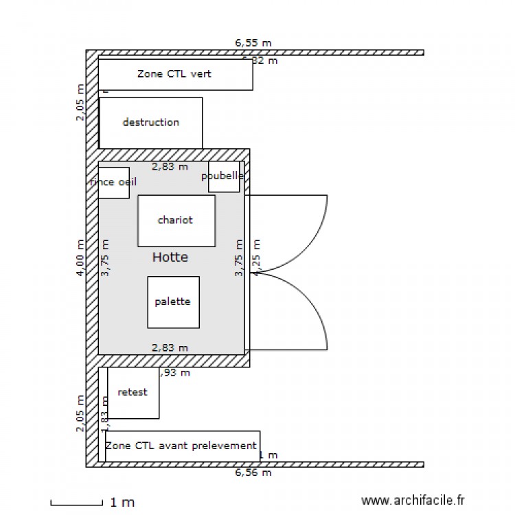salle de prelevement MP. Plan de 0 pièce et 0 m2
