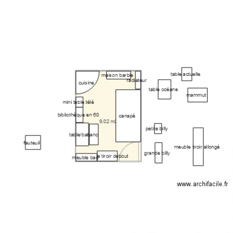 salle de jeux. Plan de 0 pièce et 0 m2