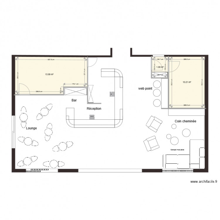 PROJET 4 Accueil hôtel. Plan de 0 pièce et 0 m2