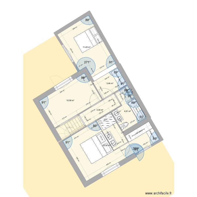 Nogent-Sur-Marne _ RDV2. Plan de 14 pièces et 109 m2