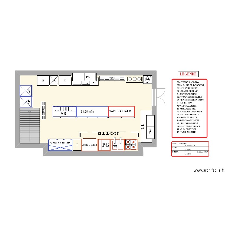 PLAN BISCOTTE 2. Plan de 1 pièce et 31 m2