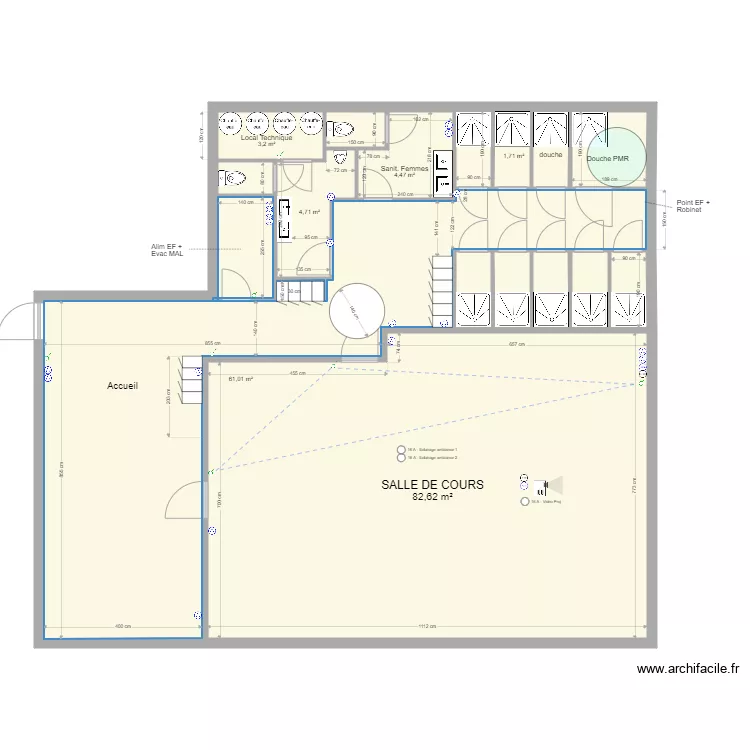 Studio Eguilles Tests Sanitaires. Plan de 