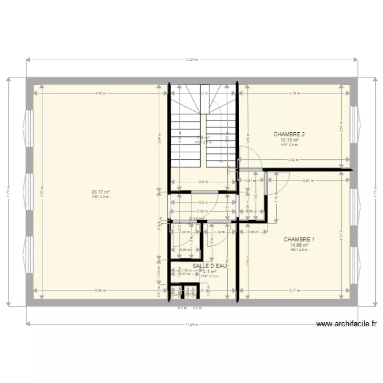 PLAN APPARTEMENT 2 EME ETAGE . Plan de 