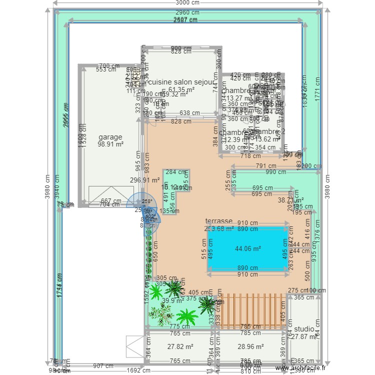 plan roussillon exterieur en cours ok. Plan de 0 pièce et 0 m2