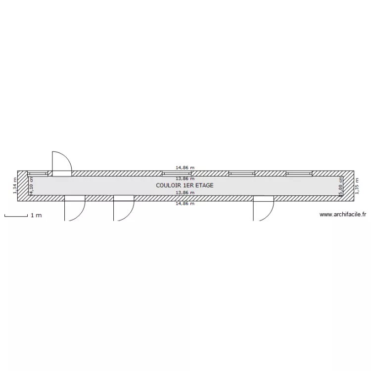 AUBERGE DU VAL DE LOIR ETAGE. Plan de 