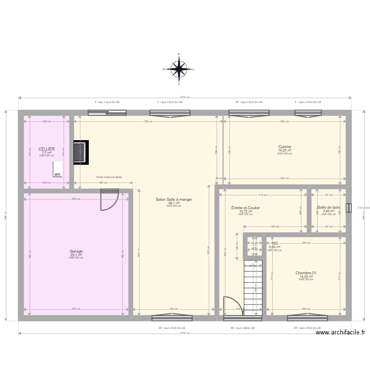 ML23004267 SAUVAGE. Plan de 25 pièces et 378 m2