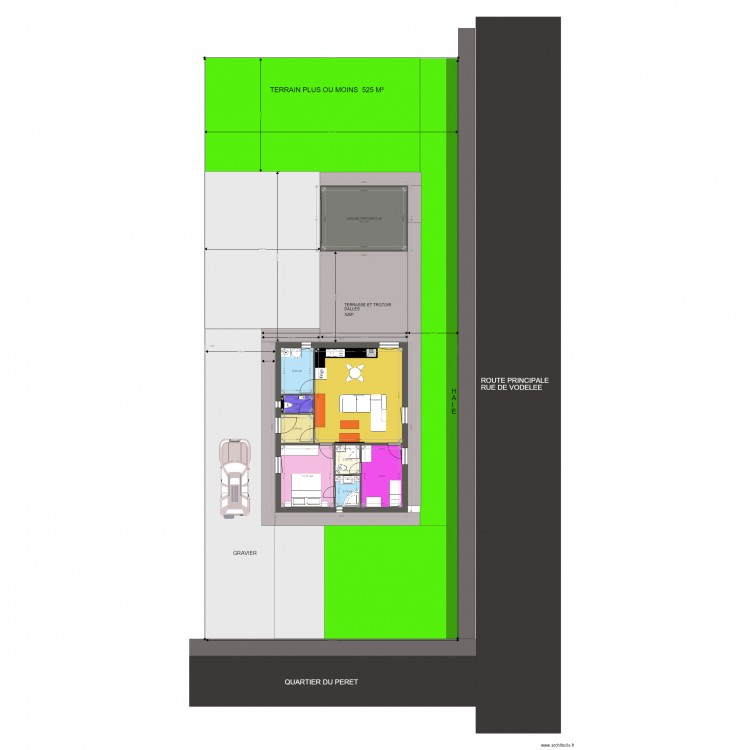 BUNGALOW 4. Plan de 0 pièce et 0 m2