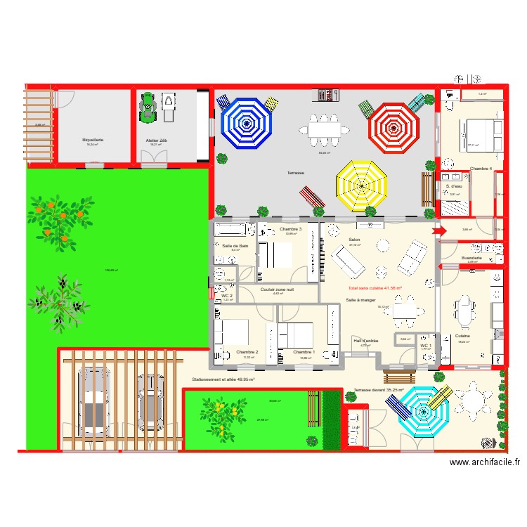 Zeb 8. Plan de 28 pièces et 486 m2