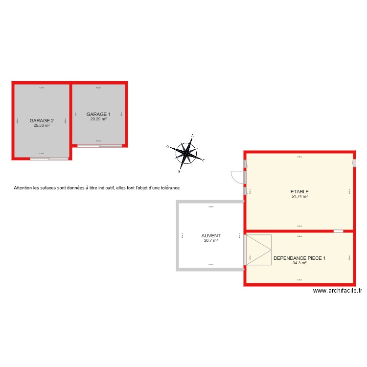 BI 2318 garages et dépendance. Plan de 0 pièce et 0 m2